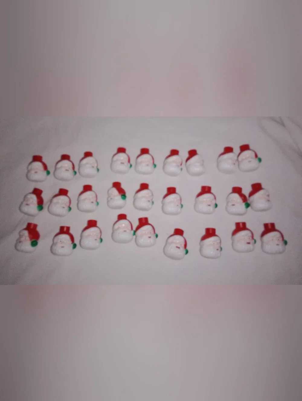 Replacement Christmas Light String Santa Clause Head Light Covers Set of 27